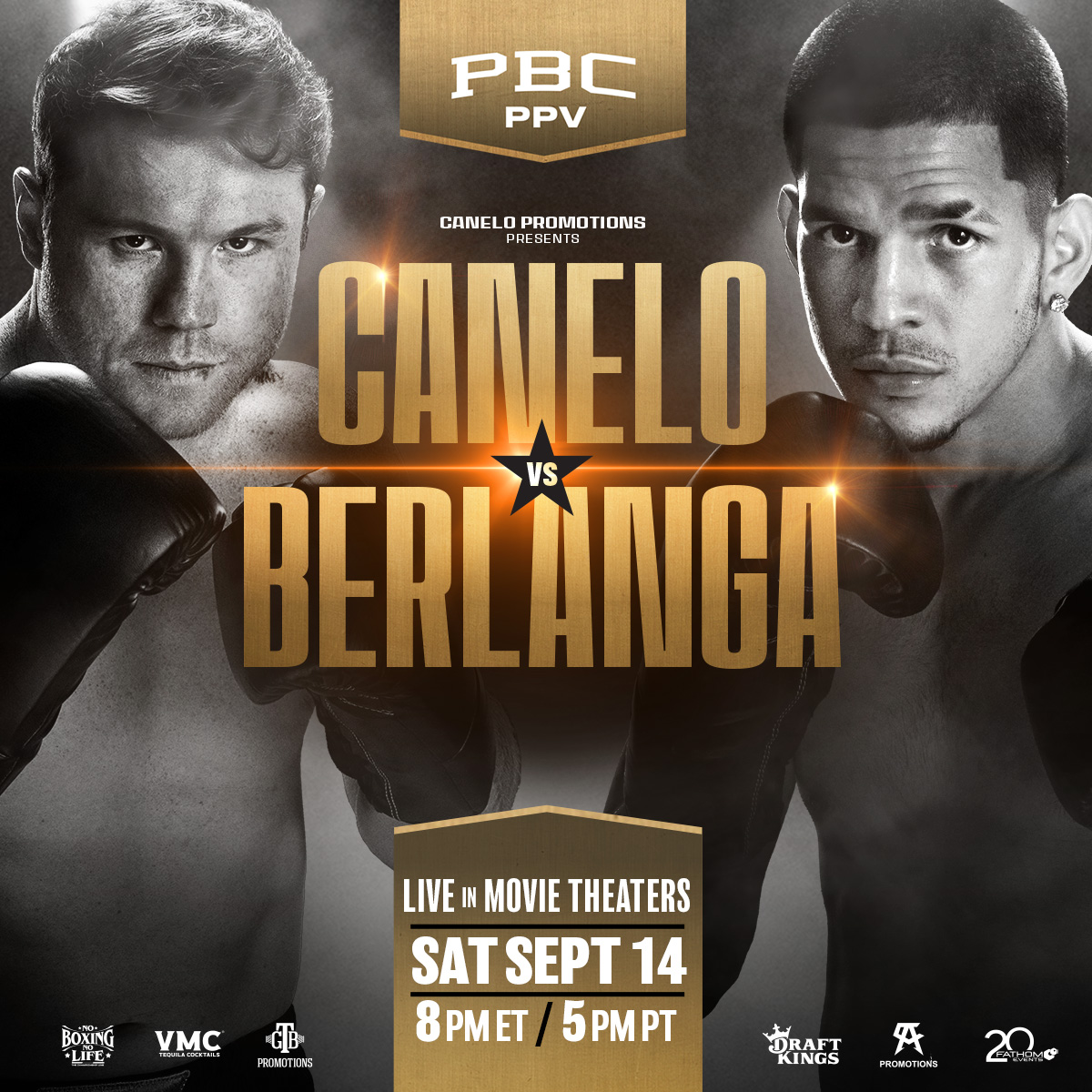 MEXICAN INDEPENDENCE DAY BOUT CANELO VS. BERLANGA LIVE IN THEATERS NATIONWIDE  VIA FATHOM EVENTS